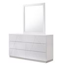 J&M Naples White Dresser Mirror