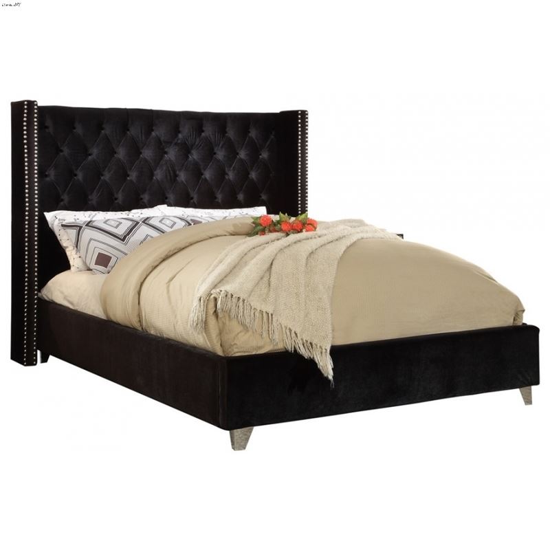 Aiden Black Queen Bed