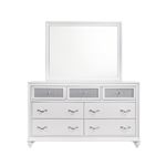Barzini White 7 Drawer Dresser 205893-2