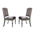 Orsina Silver Dining Side Chair Side