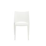 Leslie Stacking Side Chair in White 90034WHT