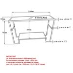 Atticus Console Table 502-193 dimensions