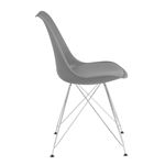 Athena Modern Retro Grey Side Chair 110262 - Set-4