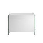 IL Vetro White Lacquer Nightstand / End Table - 2