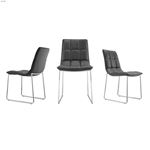 Leandro Black Eco - Leather Dining Chair by Casa-2
