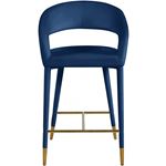 Destiny Navy Velvet Counter Stool-4