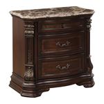 Antoinetta Cherry Marble Top 3 Drawer Night Stan-2