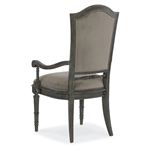 Arabella Grey Upholstered Back Dining Arm Chair-2