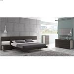 Maia Wenge and Light Grey Modern Bed-2