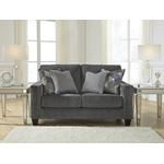 Gavril Smoke Grey Fabric Nailhead Loveseat 4300-2