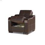 Uptown Brown Leatherette Chair-2