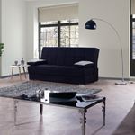 Soho Black Upholstered Convertible Sofa Bed wit-4