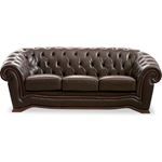 262 Classic Brown Italian Leather Sofa Bed 262 By ESF Furniture 2