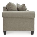 Shewsbury Pewter Fabric Rolled Arm Sofa 47202-4