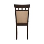 Gabriel Upholstered Side Chairs Cappuccino And Tan 100773 side
