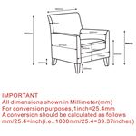 Era Accent Chair 403-846 - dimensions