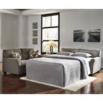 Tibbee Slate Fabric Tufted Full Sofa Sleeper 99-2