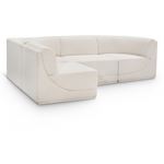 Ollie 98 inch Cream Boucle Fabric Sectional-2