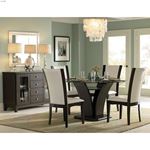 Daisy Round Glass Dining Table set 1