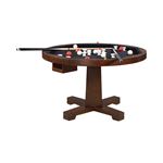 Marietta Round Wood Game Table Tobacco 100171