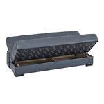 Soho Grey Leatherette Convertible Sofa Bed with-2