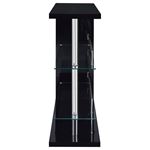 Prescott Black Gloss Bar Table Unit 100165 3