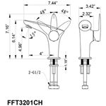 Vanity Faucet FFT3201CH-4