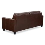 Altonbury Tufted Walnut Leather Sofa 87504-4
