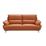 ESF 1810 Modern Orange Leather Sofa Front