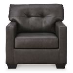 Belziani Storm Leather Tufted Arm Chair 54706-2