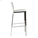 Riley-B White Bar Stool 17223WHT by Euro Style Side