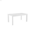 Adara High Gloss White Lacquer Dining Table 2