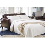 Altonbury Tufted Walnut Leather Queen Sofa Bed-2