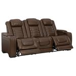 Backtrack Chocolate Leather Power Reclining Sof-2
