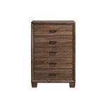 Brandon Warm Brown 5 Drawer Chest 205325-2