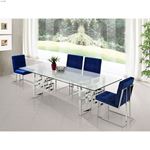 Alexis Chrome Stainless Steel Dining Table 2