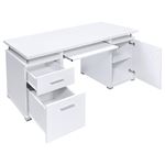 Tracy 55 inch White Computer Desk 800108-2