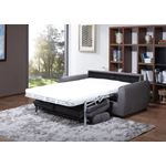 Mono Dark Grey Microfiber Sofa Bed open