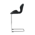 Modern Black Bar Stool D1446BS Side