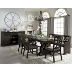 Arasina Distressed Grey Carved Back Dining Side Chair 5559NS in Set