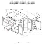 Coaster Jalen 900558 Kitchen cart dimensions