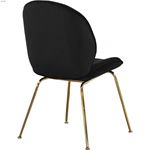 Paris Black Upholstered Velvet Dining Chair - Go-2