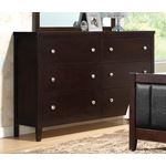 Carlton Cappuccino 6 Drawer Dresser 202093-2