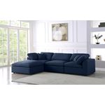 Serene 4pc Navy Linen Deluxe Cloud Modular Rever-4