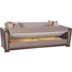 Alfa Sofa Bed in Redeyef Brown by Istikbal NB Storage