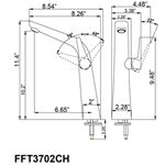 Vanity Faucet FFT3702CH-2