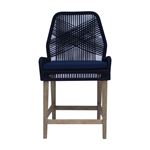 Athens Blue Woven Rope Back Counter Height Stoo-2