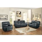 Pecos Grey Leather Reclining Living Room 8480GRY-3