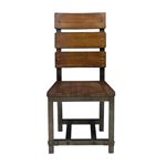 Holverson Rustic Brown Finish Ladder Back Dining Side Chair 1715S Front