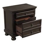Homelegance Begonia Grey 1718GY-4 Night Stand Open
